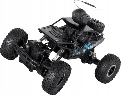 Makina me komandë R/C off-road Xtreme, me kamerë HD, shkallë 1:16, e zezë