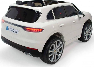 Makine elektrike për kalamaj Injusa Porsche Cayenne Sport, 12V, me telekomandë R/C, e bardhë