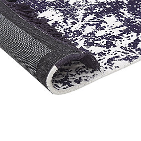 Tapet AKARSU Violet, 80 x 150 cm, viskozë, vjollcë e bardhë