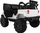 Makina elektrike për fëmijë Ramiz All Terrain, 121x78 cm, një vend, e bardhë