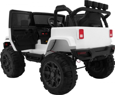 Makina elektrike për fëmijë Ramiz All Terrain, 121x78 cm, një vend, e bardhë