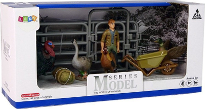 Set figurina LeanToys Farm, 11 pjesë, ferma fshati, shumëngjyrëshe