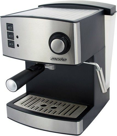 Aparat kafeje Mesko MS 4403, 850W, i zi / i argjendtë