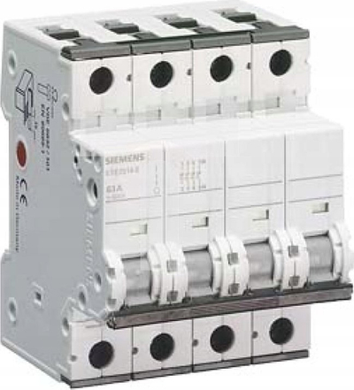Ndërprerës me 4 pole Siemens 5TE24140, 40A, 400V AC, gri