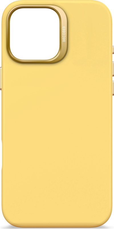 Mbulesë telefoni Decoded AntiMicrobial Silicone me MagSafe për iPhone 16 Pro Max, e verdhë