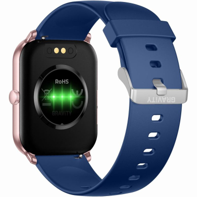 Ora inteligjente GRAVITY GT36-4, ekran 1.85", Bluetooth, blu navy