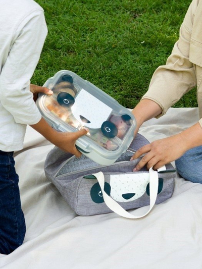 Çantë termike për kalama Monbento Wonder Panda, 6.5L, gri