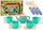 Set enësh lodër për fëmijë, 22 pjesë, plastikë