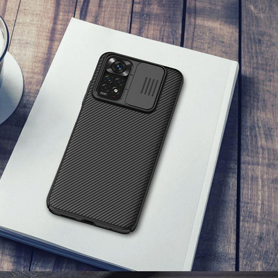 Mbrojtëse Nillkin CamShield për Xiaomi Redmi Note 11, e zezë