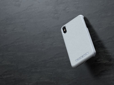 Futrollë Nordic Elements Original Idun për iPhone Xs Max, tekstil premium, kompatibile me karikim pa tel, gri e çelët