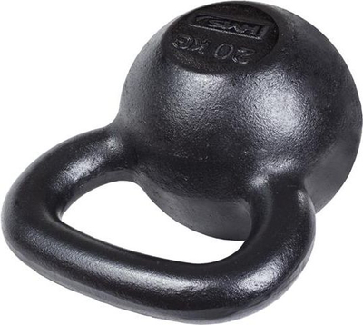 Kettlebell HMS KZG20, 20 kg, prej gize, i zi