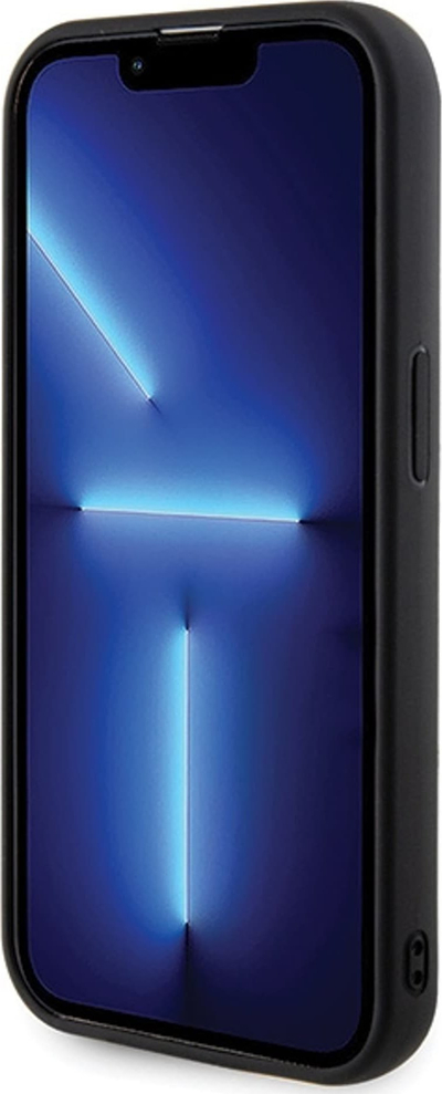 Mbulesë telefoni Guess Quilted Metal Logo Hard Case, për iPhone 15 Pro Max 6.7", e zezë