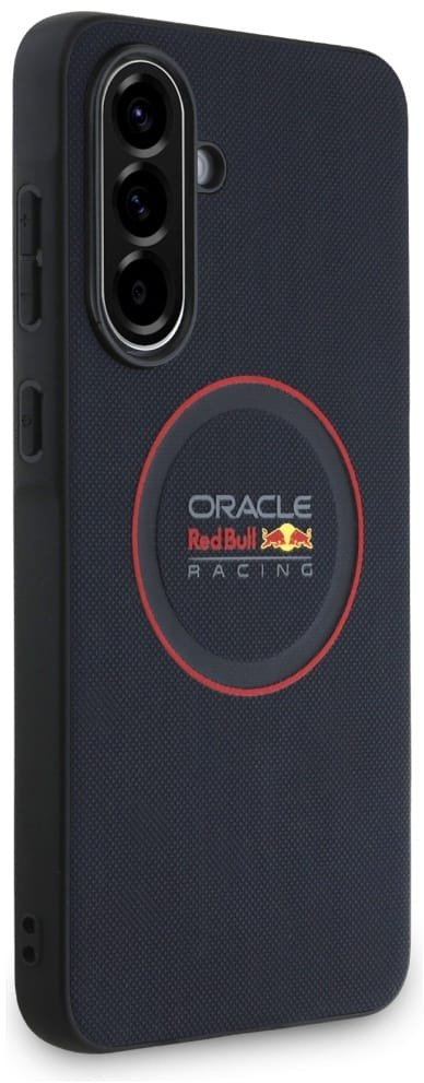 Kapak telefoni Red Bull për Samsung Galaxy A56, meshed me unazë magnetike, blu navy me të kuqe