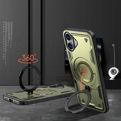 Mbrojtëse telefoni Hybrid Armor Trendy, për iPhone 16 Plus, me MagSafe, e gjelbër