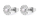 Vathë për femra S'Agapõ Flowers with Pearls Message SSG34, të argjendtë