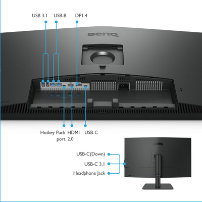 Monitor BenQ PD3205U, 31.5", 4K Ultra HD, LCD, i zi