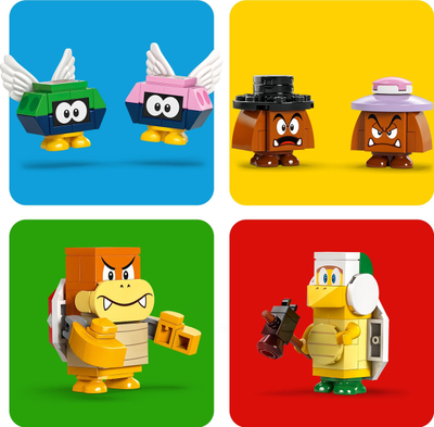 Set LEGO Super Mario The Bowser Express Train, tren ndërtimi, për fëmijë, shumëngjyrësh