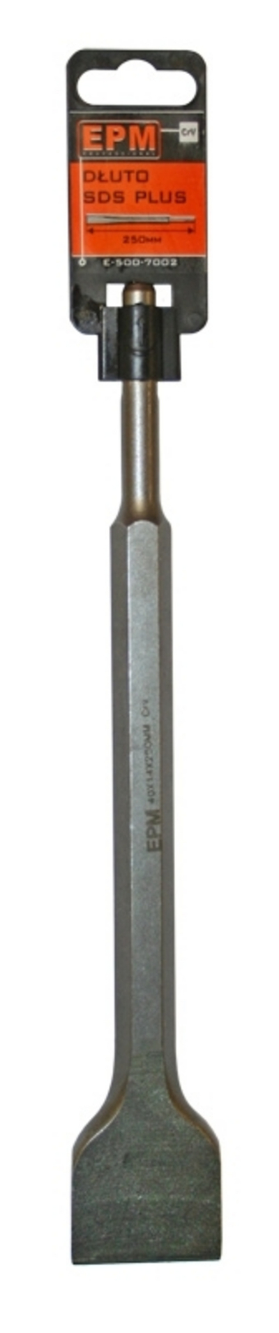 Daltë e sheshtë EPM (E-500-7002), 40x14x250mm, me dorezë SDS-plus 