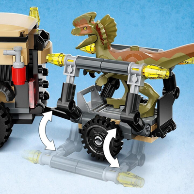 Set LEGO® Jurassic World™ 76951 Pyroraptor and Dilophosaurus Transporter