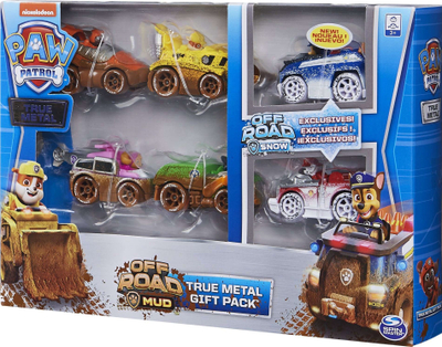 Set makina lodër PAW Patrol True Metal Off Road, 6 copë, metal die cast, shumngjyrëshe