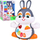 Lodër interaktive HOLA Dancing Bunny ZA5071, muzikë dhe drita, 12M+, gri e bardhë
