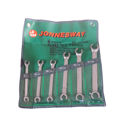 Set çelësa flare Jonnesway W24106S, 6 copë, Cr-V, madhësi metrike