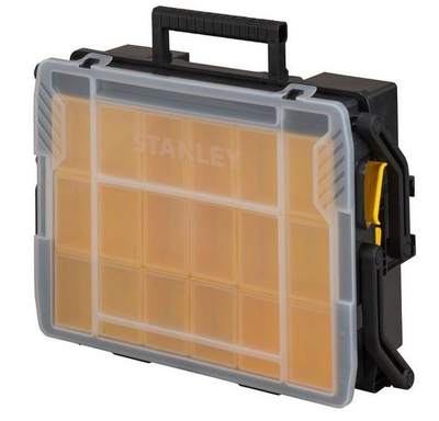 Organizues veglash Stanley STST1-75540, me 2 kate, kapak transparent, i verdhë