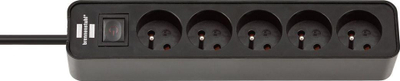 Shirit elektrik Brennenstuhl, 5 prize, kabllo 1.5 m, i zi