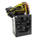 Напојување Qoltec Bitcoin Miner 1600W, 80 Plus Gold, 140mm, црно