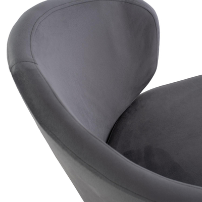 Kolltuk Jiya velvet + këmbë metal 60×60×85 cm (HM8728.01)
