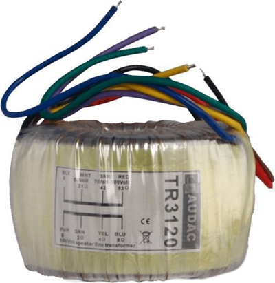 Трансформатор линија Аудак TR3120, 120W, за инсталациски аудио системи