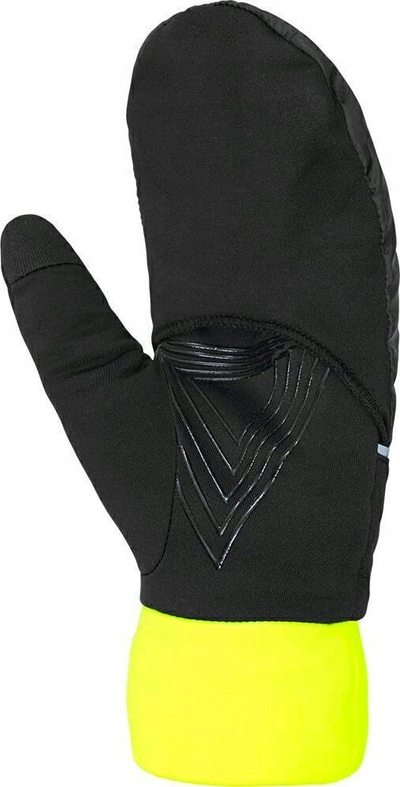 Doreza sportive Cairn Flash Cover me LED, për mot të ftohtë, madhësia XL, të zeza me lemon