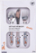 Set takëmesh për fëmijë 3 pjesë, çelik inox, motiv xhirofe