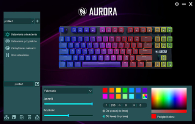 Тастатура iBOX Aurora K-2R, Blue Switch, RGB, црна