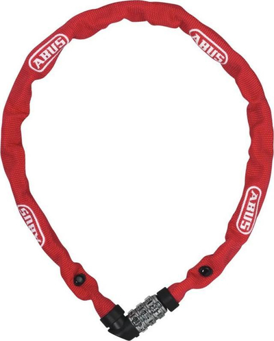 Zinxhir sigurie për biçikletë Abus 1200/60, 60 cm, kombinim numrash, i kuq