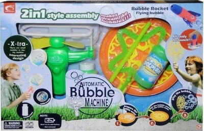 Lojë me flluska Swede Bubble Machine, set me 2 mjete, me bateri