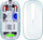 Maus Defender IXES MM-999, wireless RF edhe Bluetooth, RGB, transparent
