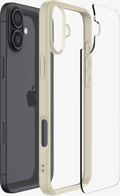 Маска за телефон Spigen Ultra Hybrid, за iPhone 16 Plus, безвучна беж
