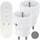 Set priza wireless MINI me telekomandë, 2+1, 2300W, të bardha