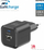 Полнач ѕидeн Swissten Power Adapter GaN, 20W PD, QC 18W, црн