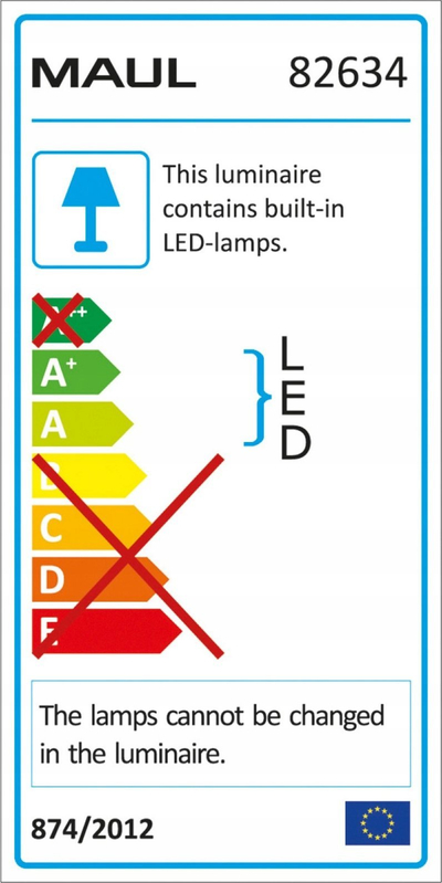 Лупа со светло MAUL MAULviso LED, 50 cm, со стега, црна