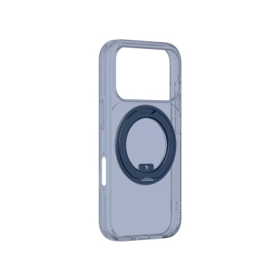 Kllëf telefoni Amazingthing Titan Pro MagSpin për iPhone 17 Pro, me MagSafe, me këmbëz 360°, blu
