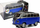 Autobus lodër metal Linghui Model Series, me mekanizëm me tërheqje, blu