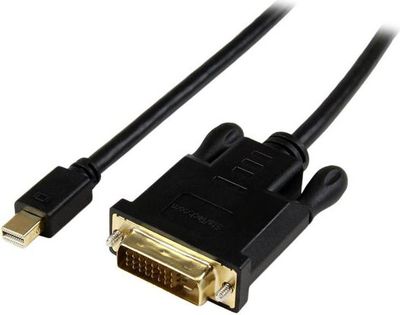 Kabllo StarTech MDP2DVIMM3BS, DisplayPort Mini në DVI-D, 0.9m, e zezë