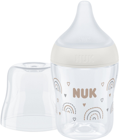 Шише за бебиња NUK Perfect Match, контрола на температура, 150ml, бело
