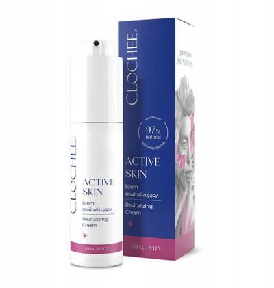 Krem fytyre Clochee Active Skin, rigjallërues, 50 ml, i bardhë