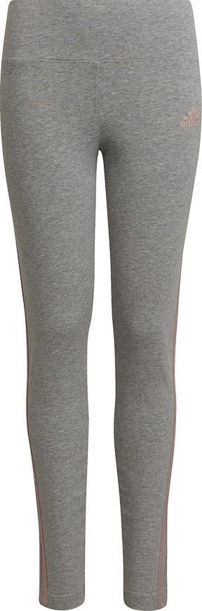 Legginsa adidas 3S Tight Jr HD4368 për goca, pambuk me poliester, gri