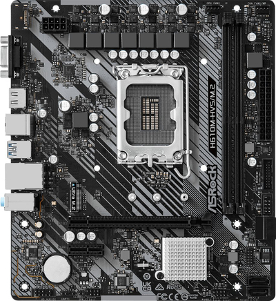 Pllakë amë ASRock H610M HVS M.2 R2.0, socket LGA1700, DDR4, e zezë