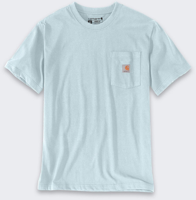 Bluzë Carhartt Pocket Outdoor Graphic, pambuk i trashë, grafika Hammy Outdoor, blu e çelët