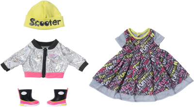 Set rrobash për kukullë Zapf BABY born City Deluxe, 43 cm, shumëngjyrësh